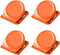 Magnetic Clips-Magnetic Hooks Strong Refrigerator Magnets Whiteboard Wall Fridge Magnetic Memo Note Clips-Multicolor (Orange 4pcs)...