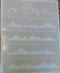 Mountains Mylar Stencil Sheet with 5 Mountain ranges for Greeting Card Making/Wall Border...