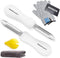 Oyster Shucking Knife and Gloves Set Included 2pcs Oyster Shucker Opener New Haven Style, Cut Resistant Glove Professional Guard (1Cloth+1Squeezer...