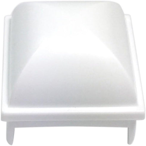 above Ground Pool Fence Post Caps- (Package of 12 pieces) white, 1.5 inch square Post (fits many brands of pools)...