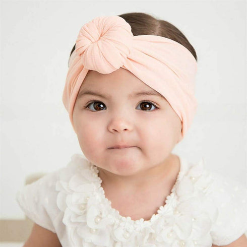 Qandsweet Baby Headbands Circle Bows Knotted Soft Silk Nylon Headwraps For Newborn Infant Toddlers Girl Kids...