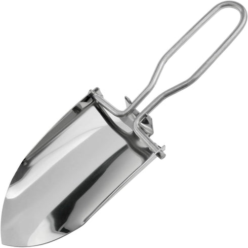 Lovelysp Lightweight Mini Shovel Mini Stainless Steel Folding Trowel Portable Camping Shovel for Gardening and Potting with Oxford Bag -1pcs...
