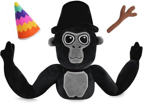 Gorilla Plush Tag - Soft and Cuddly Game-Inspired Stuffed Animal for Playtime and Collecting (Black)...