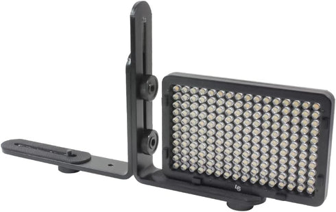 LimoStudio Dual L Shape Camera Flash Bracket, Metal Aluminum Alloy, 1/4" Universal Thread, Speedlite & DSLR Camera Holder / Mount, Photo Studio, A...
