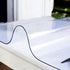 Transparent 14x24 in Small Office Desk Blotter Mat Clear Plastic Table Protector Cover Pad PVC Topper Surface Proection Mat Pad Anti Scratch Table...