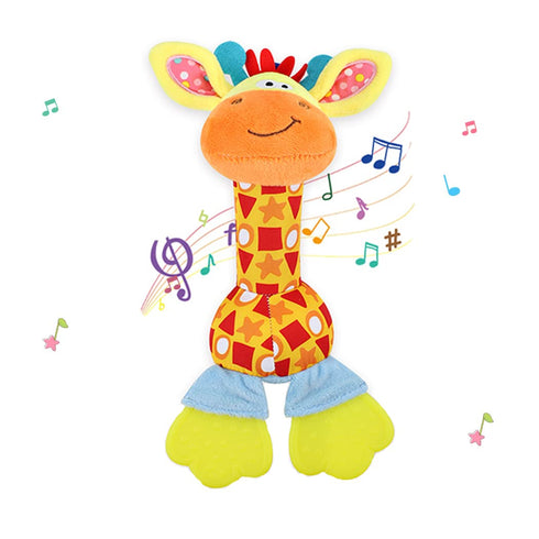 Baby Soft Rattles 0-6 Months, Baby Toys for Infant Developmental, Seneory Hand Grip Toys for Babies 6 to 12 Months, Soft Plush Toy for Newborn Gif...