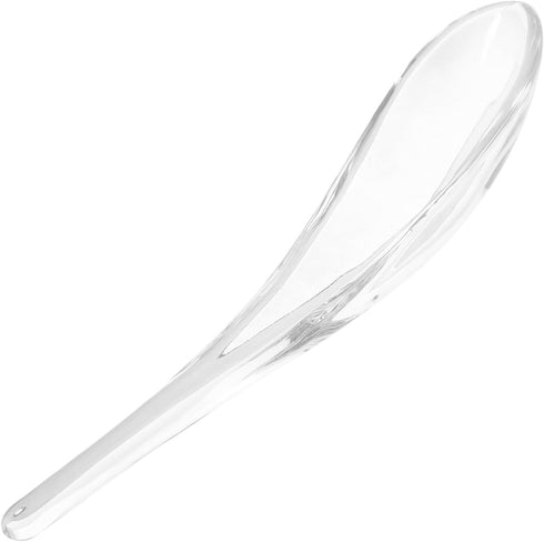 CALLARON Glass Foods Spoon Glass Spoon Glass Cake Spoons Clear Rice Spoon Glass Soup Spoons for Kitchen Restaurant Ice Cream Spoon...