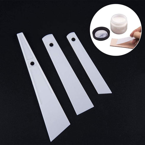 3 Pcs Plastic Glue Smear Sticks Applicator Glue Spreaders Handmade DIY Leather Craft Tool...