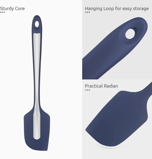 Heat Resistant Silicone Large Spatula: U-Taste 600ºF High Heat Flexible 11.38in Silicon Mixing Stirring Cooking Scraping Baking Bowl Scraper Seaml...