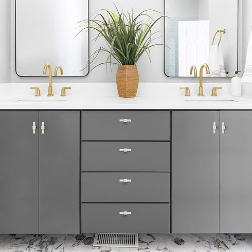 1 Pack Brushed Nickel Cabinet Handles - 2" Overall Length Cabinet Pulls Drawer Pulls Cabinet Hardware Kitchen Handles for Cabinets...