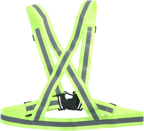 2 Packs Reflective Vest, 360° High Visibility Reflective Strap Safety Vests,Adjustable Elastic Safety Vest Outdoor Gear Reflective Sport Gear for ...