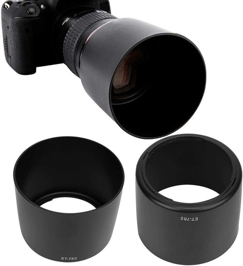 ET-78II Lens Hood, Camera Mount Lens Hood Replacement for Canon EF 135mm F2L 180mm F3.5L USM Lens...