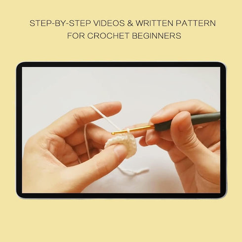 YWQZBHEMO 3 Pattern Crochet Kits - Crochet 3 Different Patterns Sets for Beginners/Experts - Rabbit, Chicken, Bee for Adult Starters, Kids, includ...