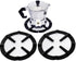 2 Pack Iron Gas Stove Cooker Plate Coffee Moka Pot Stand Reducer Ring Holder...