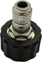 Simpson Cleaning 7101772 Replacement QC Plug Adapter Up to 4000 PSI, Steel, 3/8-Inch, Female M22, Silver...
