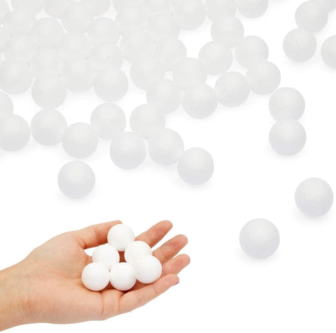 LOMIMOS 300pcs 1 Inch White Foam Balls, Mini White Craft Balls for Arts & Crafts DIY School Projects Making Supplies...