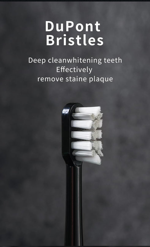 Sonic Electric Toothbrush for Adults,Rechargeable Electric Power Toothbrush 4 Sonic Toothbrush Heads,IPX7 Waterproof 4 Modes,Smart Timer,Black...