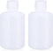 100ml/2 Pcs HDPE Narrow Mouth Round Container, Leak Proof Plastic Lab Chemical Reagent Bottles, Water Sample Bottles (Translucence, 3.4 oz)...