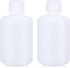 100ml/2 Pcs HDPE Narrow Mouth Round Container, Leak Proof Plastic Lab Chemical Reagent Bottles, Water Sample Bottles (Translucence, 3.4 oz)...