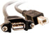 C2G Legrand USB A to B Cable, Female to Male USB Cable, USB 2.0 Cable, 2 Foot Data Transfer Cable, Black USB Cord, 1 Count, C2G 28068...