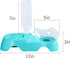 MILIFUN Double Dog Cat Bowls - Pets Water and Food Bowl Set, 15°Tilted Water and Food Bowl Set with Automatic Waterer Bottle for Small or Medium S...