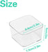 6pcs Clear Acrylic Storage Container, Desk Organizer Drawer Square Tray, Small Makeup Vanity Storage Bins Widely for Kitchen Cabinet, Tool, Office...