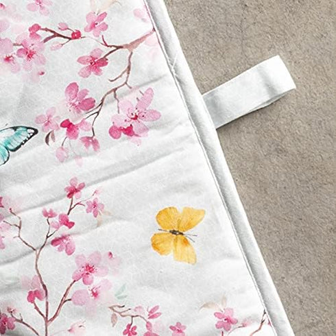 Maison d Hermine Blossom in Spring 100% Cotton Easter Double Oven Glove with Loop Heat Resistant for BBQ | Cooking | Baking | Grilling | Microwave...