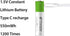 Rechargeable AAA Batteries 1.5V 550mWh USB Lithium ion Rechargeable AAA Battery with USB Type C Charging Cable, High Capacity Fast Charge, 1200 Cy...