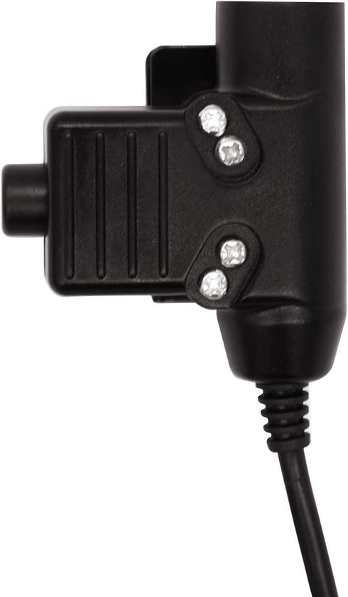 Tactical U94 PTT Adapter Civilian Headset Push to Talk Connector Cable 7.1mm TP120 U174 Headphones Jack for CP200 CP100D CP200D CP185 CLS1410 CLS1...