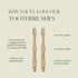 Biodegradable and Eco-Friendly Bamboo Toothbrush 4-Pack - BPA Free Soft Bristle - Dentist-Approved and All-Natural with Positive Affirmations Etch...