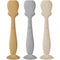 Baby Diaper Cream Spatula Applicator Set - 3Pack Soft Silicone Baby Butt Paste Spatula (Large Size, Cream/Gray/Mustard Yellow)...