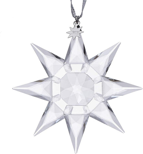 XIANGBNA 125 Annual Edition Christmas Crystal Star Snowflake Ornaments (125 Colorful) (125 Clear)...