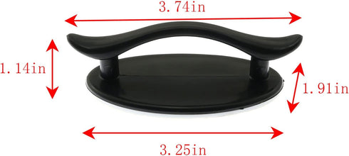 Self-Stick Drawer Handles 4 PCS Black Self Adhesive Cabinet Drawer Handle Helper Push Pull Helper Instant Kitchen Cabinet Door Window Drawer Auxil...