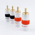 magic source 4 PCS High Fidelity RCA Male Plug Adapter Speaker Plugs,Cable Connector Adapter Audio Pure Copper Gold Plated with Rubber Sleeve...