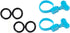 High Chair Foot Rest, Universal Non-Slip Elastic Retainer Highchair Footrest Adjustable Baby High Chair Accessories with 4 Rubber Rings, Footrest ...