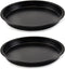 lasenersm 2 Pieces Pizza Pan 6inch Round Pizza Pan Pizza Tray Pizza Baking Tray Pizza Bakeware Sheet for Home Kitchen Restaurant Supplies, Black...