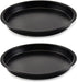 lasenersm 2 Pieces Pizza Pan 6inch Round Pizza Pan Pizza Tray Pizza Baking Tray Pizza Bakeware Sheet for Home Kitchen Restaurant Supplies, Black...