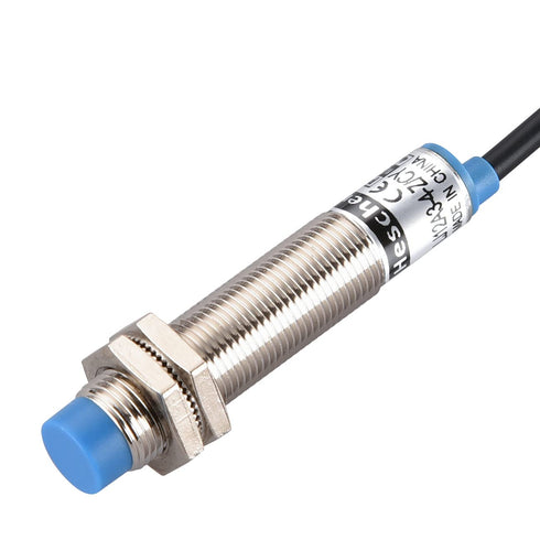 M12 Inductive Proximity Sensor Switch, Non-shield Type, LJ12A3-4-Z/CY, Detector 4mm, 10-30VDC 200mA, PNP NO+NC, 4 Wire...