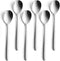 Korean Spoon,6 Pieces Soup Spoons Stainless Steel,Korean Spoons with Long Handles,8 Inch Rice Spoon Dinner Spoon Table Spoon Flatware Set for Home...