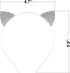 2 Pcs Cat Ears Headband Halloween Rhinestone Kitty Hair Hoops Crystal Cat Kitten Ears Headpiece Hairband Hair Bands Women Christmas Party Decorati...