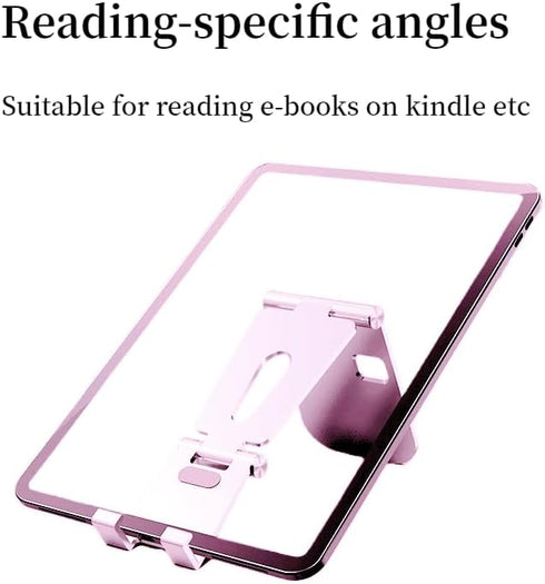 Cell Phone Stand for Angle Height Adjustable Desk Sturdy Aluminum Metal Phone Holder for iPhone,iPad, Mobile Phone, All Android Smartphone,Desktop...