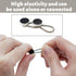 12PCS Metal Elastic Collar Extenders, LIOUCBD Invisible Button Extenders, Neck Extender Wonder Button for Mens Shirts Dress Cuffs Trouser Coat Pan...