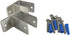 Harris Hardware TP15239 Stamped Steel Pilaster Pack for 1-1/4 in. Post, 2 One-Ear Brackets and One Way Fasteners...