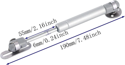 jing 20N Hydraulic Support Cabinet Hinge, Lift Support, Soft Close Lid Supports & Buffer Telescopic Cabinet Door Glue Head Gas Spring Supports 6 I...