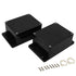 Junction Box IP65 Waterproof Dustproof ABS Plastic Universal Electric Project Enclosure with Fixed Ear Black 4.5x3.5x2.2 inch (2pc)...