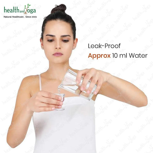 HealthAndYoga™ ChillEyes Transparent Eye Wash Cups for Effective Eye Cleansing - with Storage Container - Eye Shaped Rim, Snug Fit (2 Pcs.)...