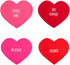 DII Valentine's Day Table Top Collection, Placemat/Table Runner, 14x58, Sweet Talk, 4 Piece...