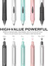 DUNBONG 0.5mm Retractable Straight liquid neutral pens, Push action silent gel pen, Black ink, Box of 5 Pens (5)...