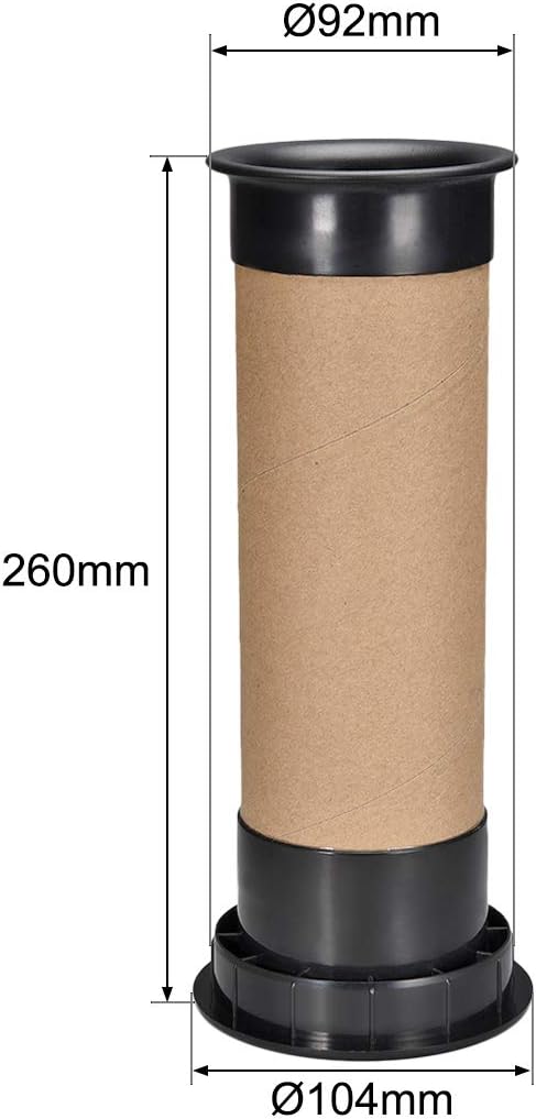 uxcell 92mm x 260mm Speaker Port Tube Subwoofer Bass Reflex Tube Bass Woofer Box 1pcs...