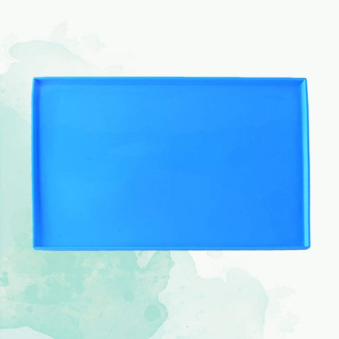 Hemoton Roll Cake Mat Flexible Baking Tray Pan Silicone Cookies Mold Bakeware (Blue)...